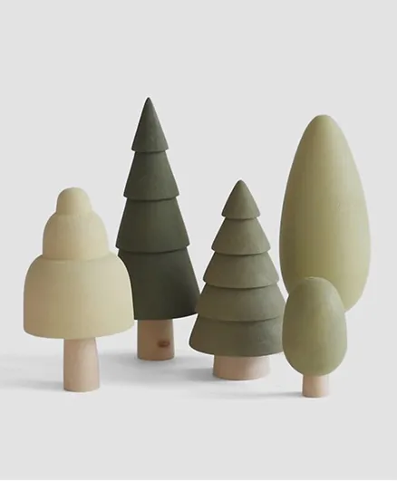 SABO Concept Wooden Mini Forest Green - 5 Trees