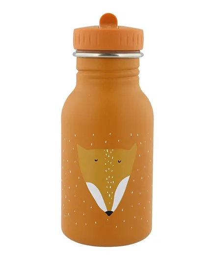 Trixie Mr. Fox Stainless Steel Water Bottle Yellow - 350mL