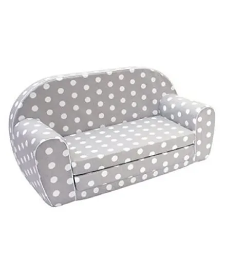 Delsit Sofa Bed - Grey with Polka Dots