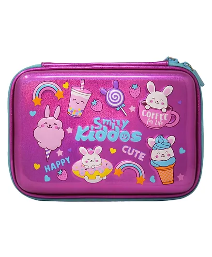 Smily Kiddos Bunny Theme Sparkle Pencil Case - Pink
