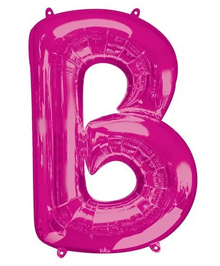 Amscan Pink Letter B Balloon - 40.64cm