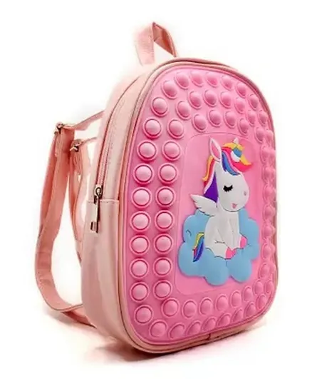 HAJ Pop It Kids School Bag Pink - 16 Inches