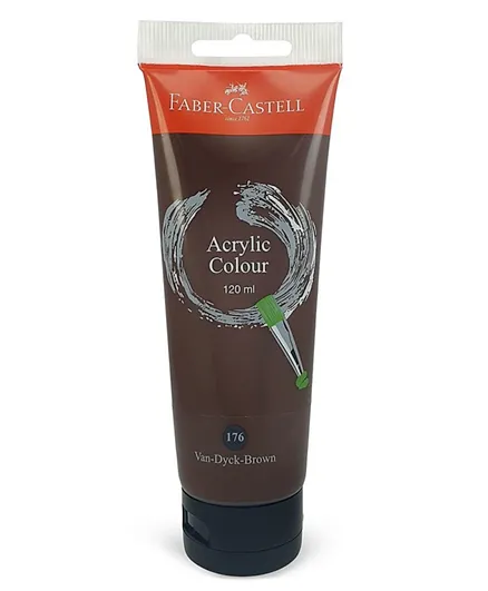 Faber Castell Acrylic Color Tube Van Dyck Brown - 120mL