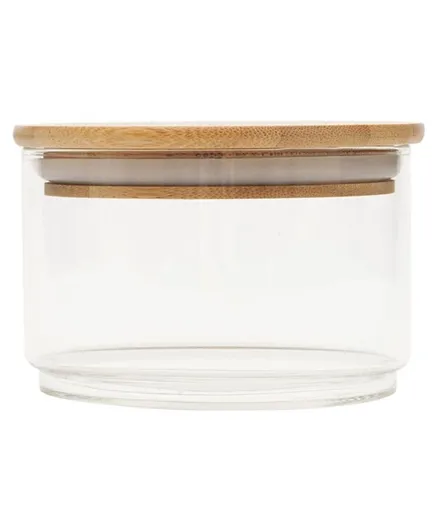 Little Storage Small Stackable Bamboo Storage Jar - 450ml