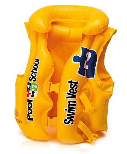 Intex Pool School Deluxe Swim Vest - Yellow