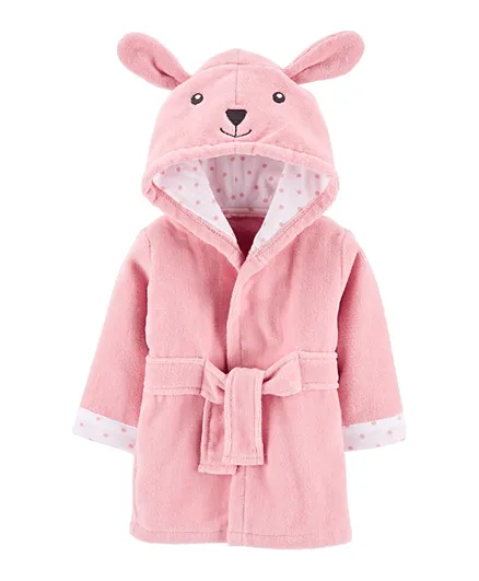 Carter's Bunny Hooded Bath Robe - Pink