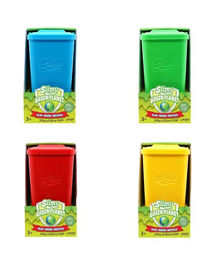 Slimy Green Planet Play Mass in Recycle Bin 250mL - Assorted