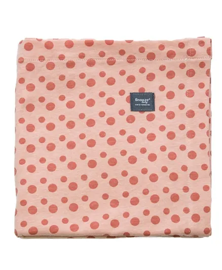Snoozebaby Swaddle Sheet Cot Dusty Rose   Bumble - Pack of 2