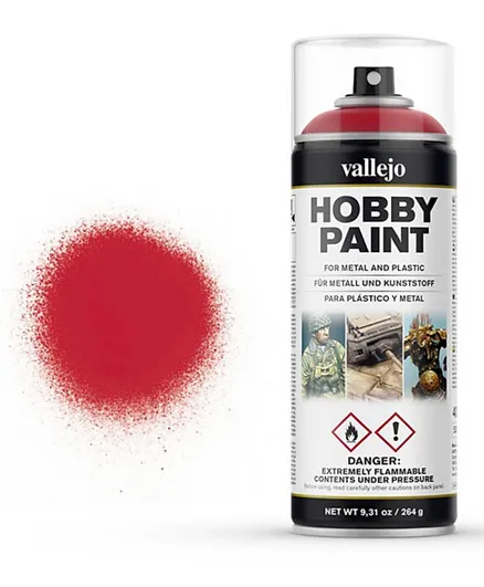 Vallejo Hobby Paint Spray Primer 28.023 Bloody Red - 400mL