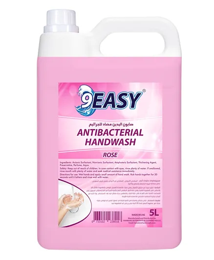 9Easy Antibacterial Handwash Rose - 5L