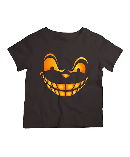 Twinkle Hands Scary Face Halloween T-Shirt - Black