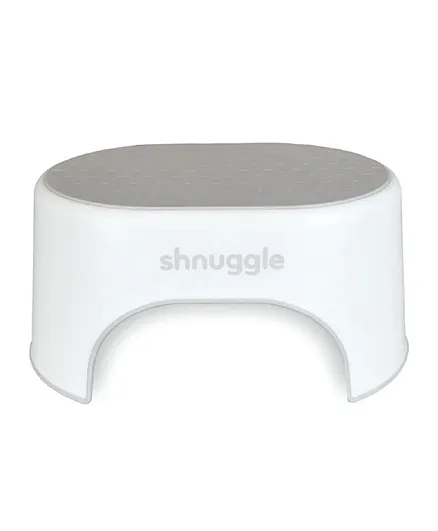 Snuggles Toddler/Kids Lightweight Step Stool with Non Slip Pad and Extra Grip - White