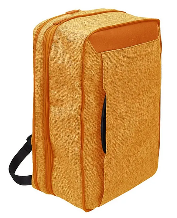 Orange shop laptop backpack