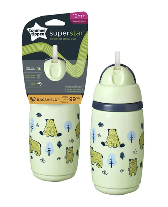 Tommee Tippee - Superstar Insulated Sportee Bottle 266ml-Green