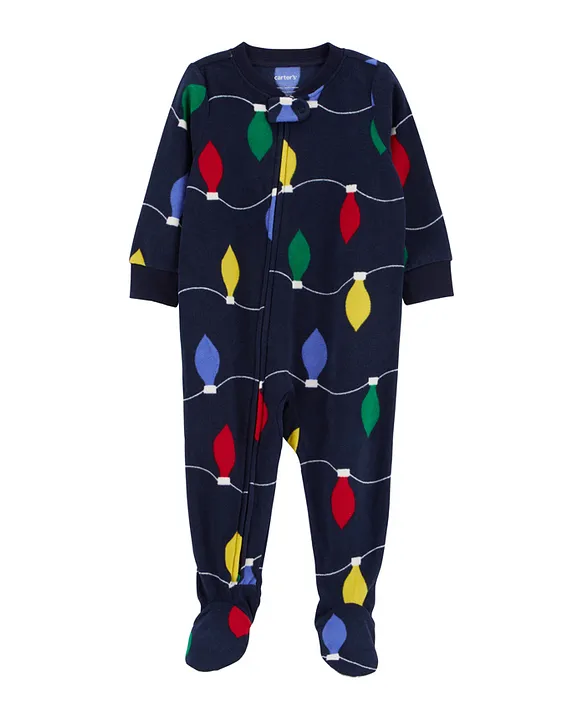 Carters fleece hot sale footie pajamas