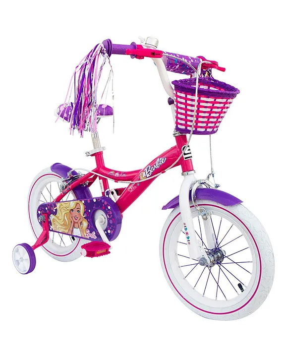 Girls shop barbie bike