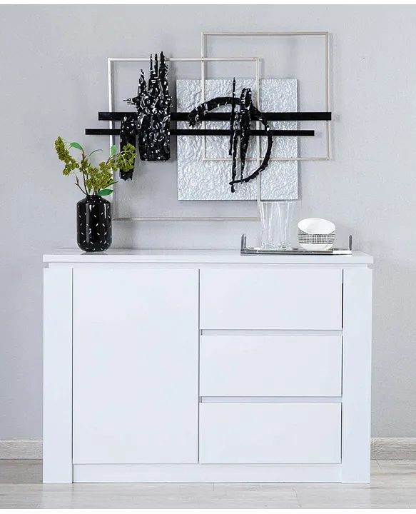 White and on sale grey sideboard