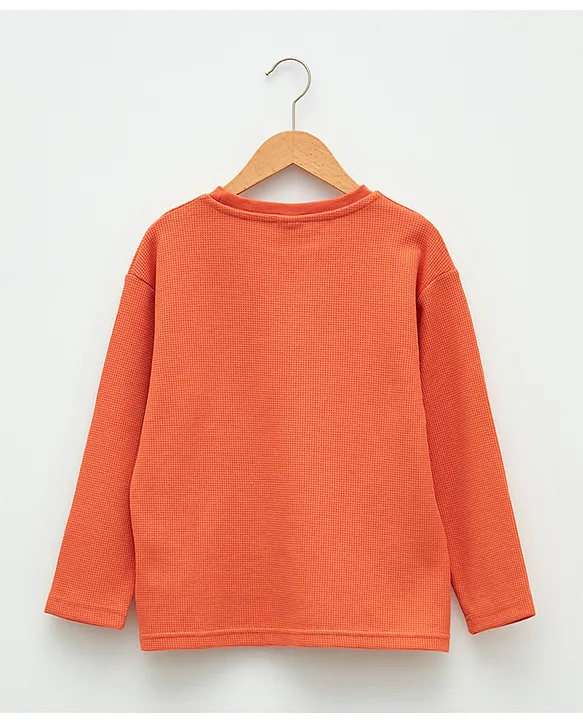 Orange t clearance shirt full sleeve