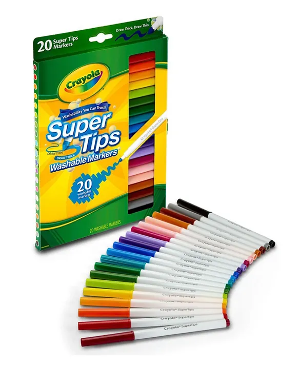 Crayola Super Tips Marker Set (100ct), Fine Point UAE