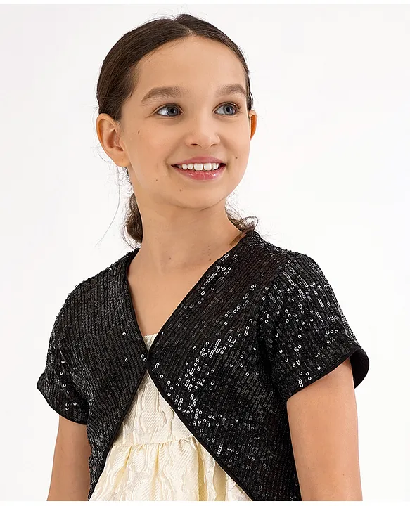 Girls shrug clearance black