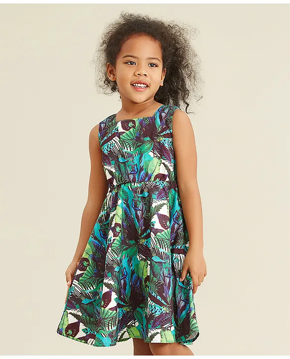 Buy SAPS Tropical Printed Dress Multicolor for Girls 5 6Years