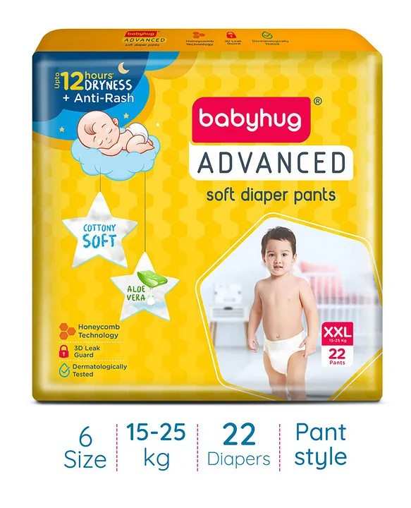 Pant type hot sale baby diaper