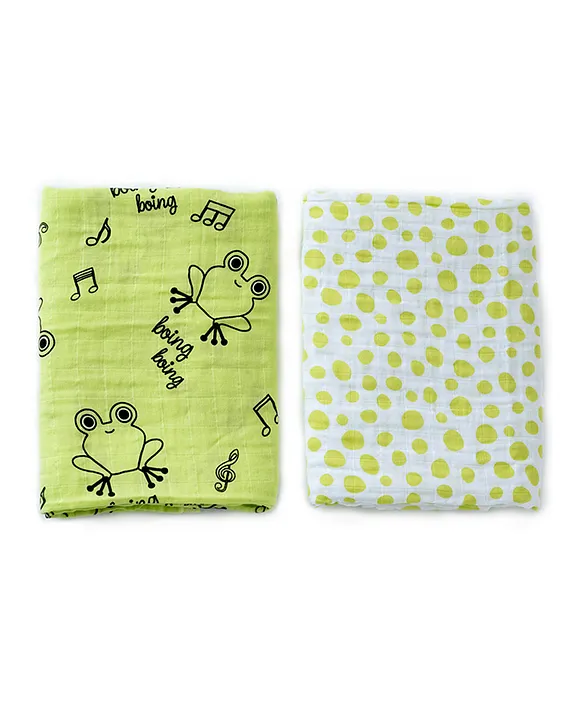 Green deals muslin blanket