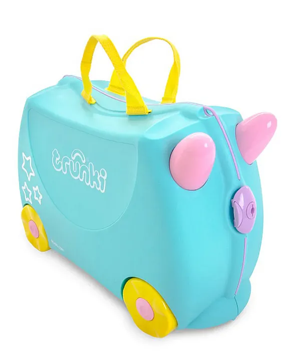 Trunki Una Unicorn Kids RideOn Suitcase CarryOn Luggage Lightweight Durable for 3 Years Turquoise Online in UAE Buy at Best Price from FirstCry.ae 1263aae4b63d8