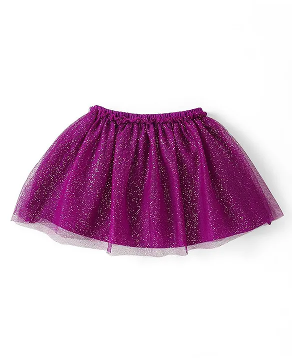 Purple overlay skirt best sale