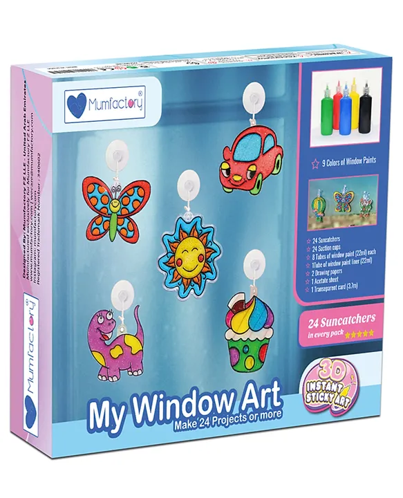 Mumfactory My Window Art Paint Toy for Kids Multicolor Online UAE, Buy Art  & Creativity Toys for (3-6Years) at  - 19402ae284820