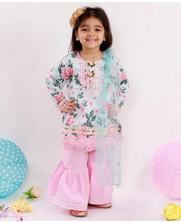 Baby girl sharara outlet design 2018