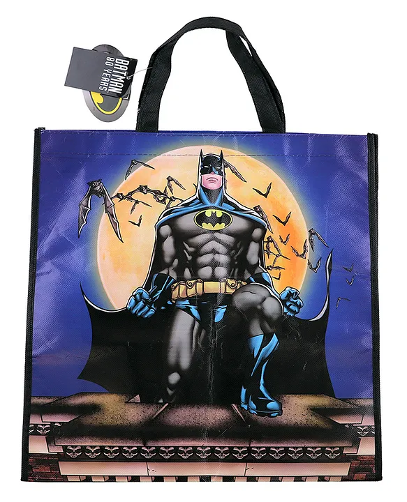 DC Comics Batman Tote Bag Grocery Eco Friendly Bags Reusable Foldable  Shopping Bag Blue for Girls (3-8Years) Online in Bahrain, Buy at   - 1a0c9aebd8ca1