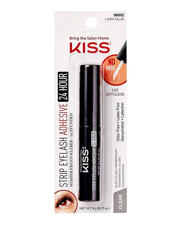 KISS Eyelash Glue Strip Adhesive KEHG01C Odor Latex Free Easy Application 24hr Hold 5g Pack of 1 Online in UAE Buy at Best Price from FirstCry.ae 1a1b7aee6db22