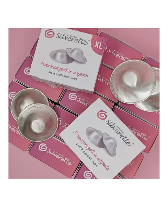 the Original Silver Nursing Cups, Nipple Shields for Nursing Newborn,  Nursing Si