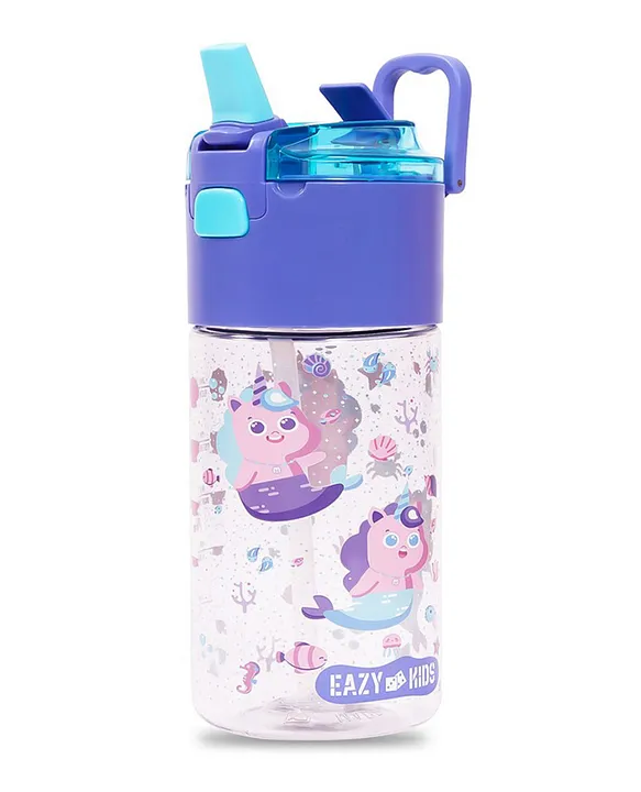 Eazy Kids Lunch Box Set and Tritan Water Bottle w/ Lockable Push