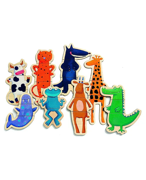 Djeco Crazy Wooden Magnetic Animal Puzzles 24pcs HighQuality Magnets for Education and Fun Ages 2 Online UAE Buy Art Creativity Toys for 2 6Years at FirstCry.ae 228c0ae860e41