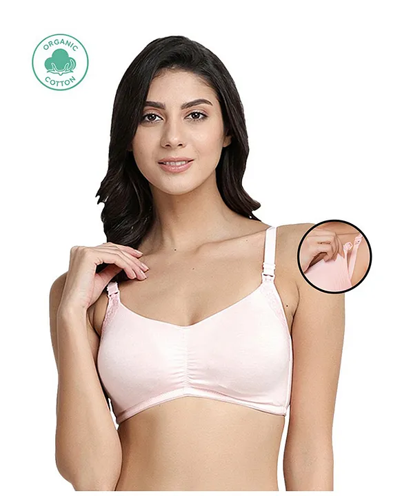 Buy Inner Sense Organic Antimicrobial Soft Nursing Bra - White online