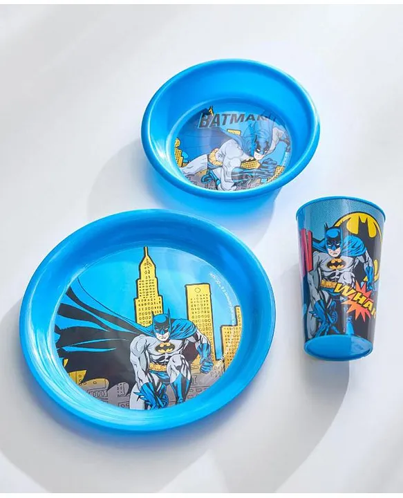 Batman plate set best sale