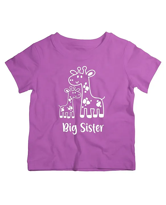 purple big sister shirt