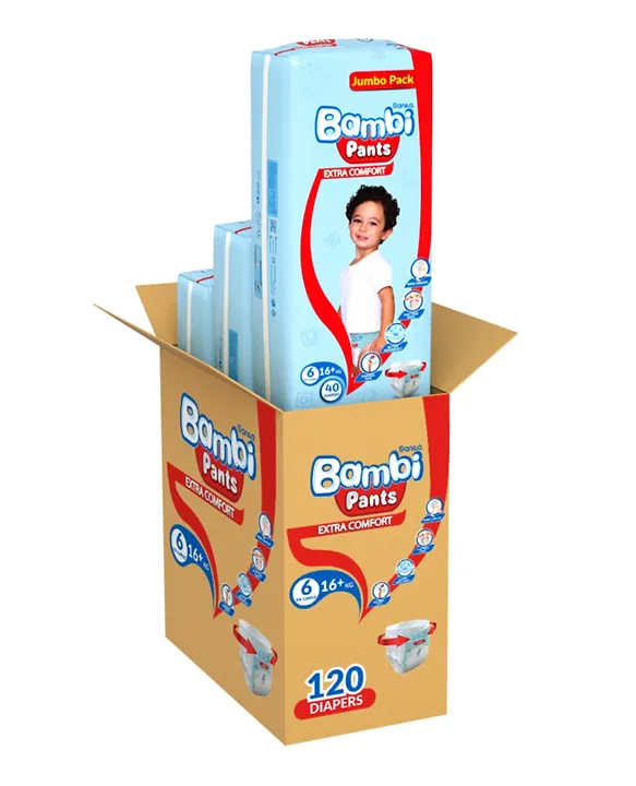 Buy Sanita Bambi Pants Jumbo Pack Size 5 X Large 1218 Kg 88 Count  Online in Bahrain  Talabat Bahrain
