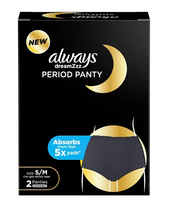 Always DreamZzz Pack of 2 Disposable Period Panties Size S/M Online in UAE,  Buy at Best Price from  - 29f06ae3c32d9
