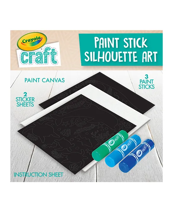 Crayola Craft, Paint Stick Silhouette Art, Set 3
