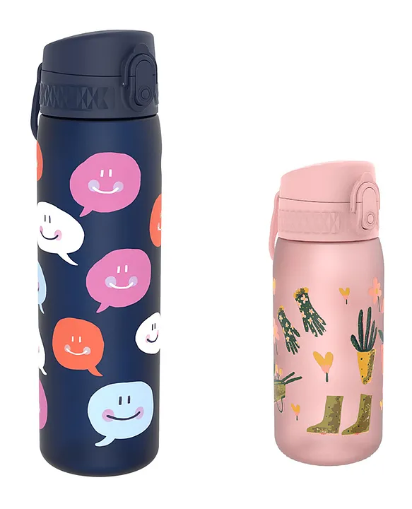 Ion8 Leak Proof Kids' Water Bottle, BPA Free, Rose Quartz, 350ml 