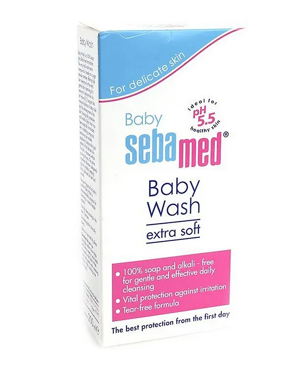 Sebamed Baby Wash Extra Soft Ultra Mild Cleansing Formula 100% Soap Free  (200mL)