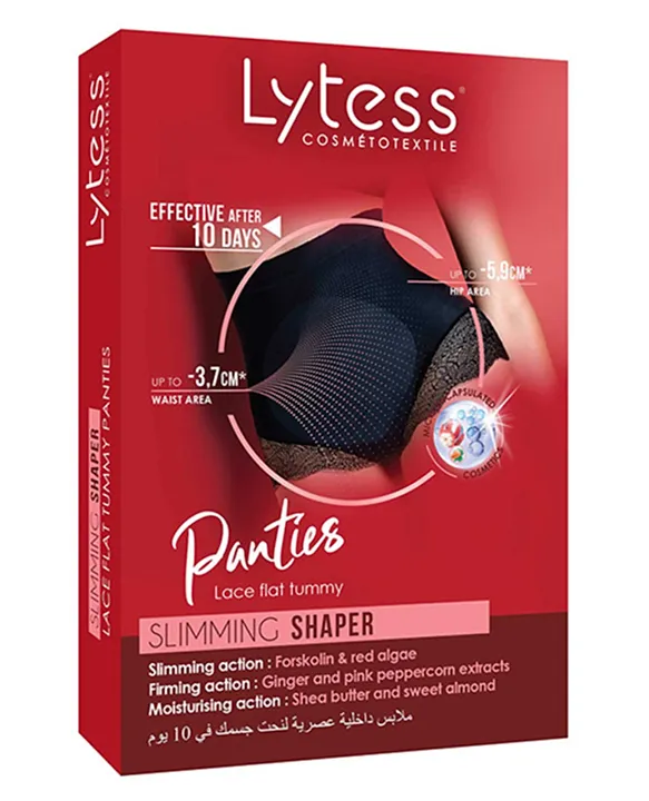 Lytess Slimming Shaper Lace Flat Tummy Panties Black Online in