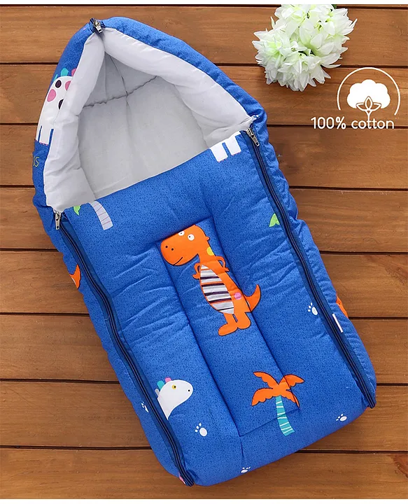 Buy Babyhug Dino Print Zipper Baby Sleeping Bag Lightweight Comfortable HighQuality Fabric Ideal for Travel 0M Blue for Both 0 6Months Online in UAE Shop at FirstCry.ae 3036142