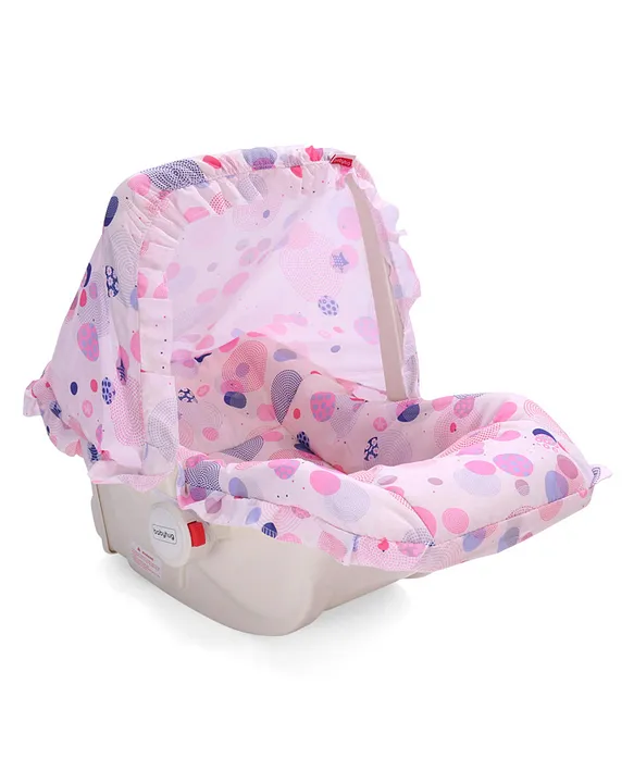 Babyhug 5in1 Carry Cot Rocker with Mosquito Net Storage Pink Newborn Comfort Up to 9M 12 Kg Limit Multiuse Safe Portable Online in UAE Buy at Best Price from FirstCry.ae