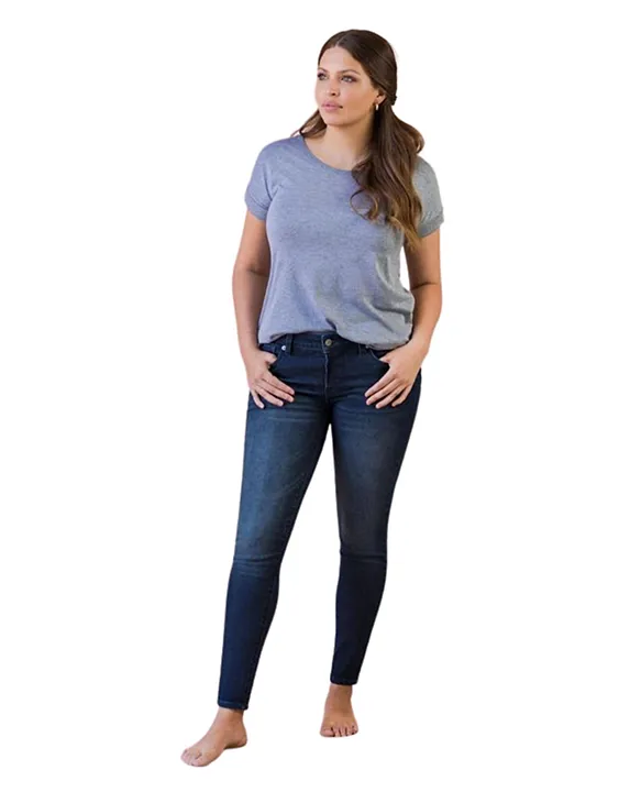 BLANQI Maternity Belly Support Skinny Jeans - Smoke Wash – Mums and Bumps