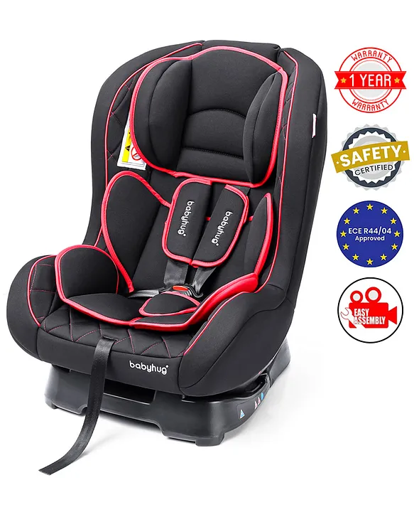 Babyhug Expedition 3in1 Convertible Car Seat with Recliner Safety Harness Side Impact Black Red 06 Years Online in UAE Buy at Best Price from FirstCry.ae 3453115