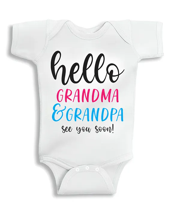 Grandma and cheap grandpa onesie